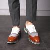Fashion Men Oxfords Shoes outdoor fashion Brown Men Dress Leather Shoes Men Wear-resistant Male Social Dress Shoe Chaussure Hommes