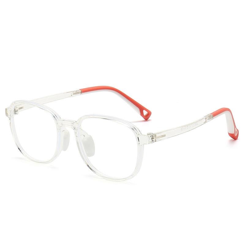 

Anti-Blue Children S Mirror Flat Light No Degree Large Frame Soft Frame Tr90 Glasses Cross Mirror 2290