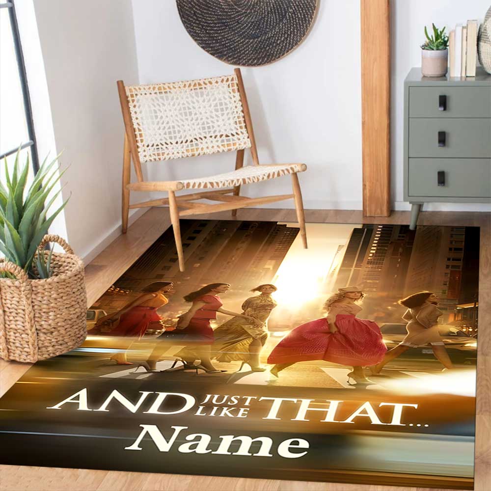 Warner Bros. Works (57) Customize Your Name Rug, Office Chair Cushion, Home Bedroom Living Room Gift.
