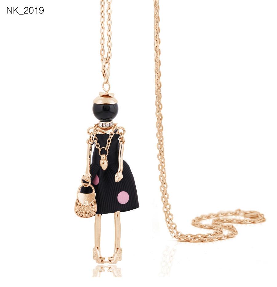 Cute Women Necklace Statement Lady Charm Long Trendy Necklace New Fashion Female Big Pendant Lovely Jewelry Gift