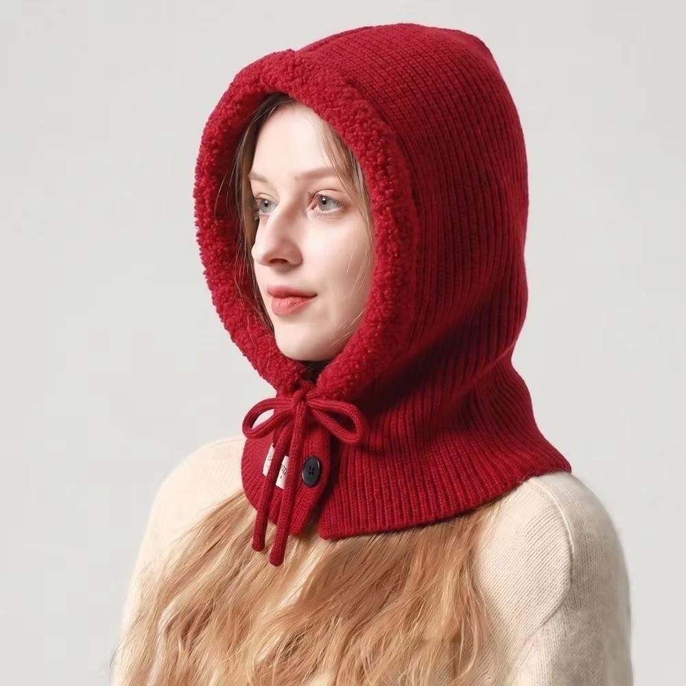 Windproof Earflap Hat Warm Ear Protection Hat Fashion Knitted Hat Women Girls