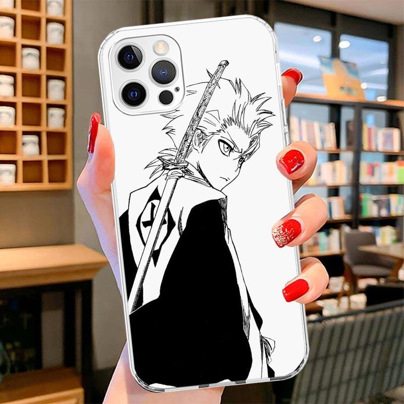 Bleach Hitsugaya Toushirou Cover Phone Case For iPhone 16 17 Air 15 14 Pro Max 16E Phone Case 13 Mini 12 11 7 SE 8 Print Pattern