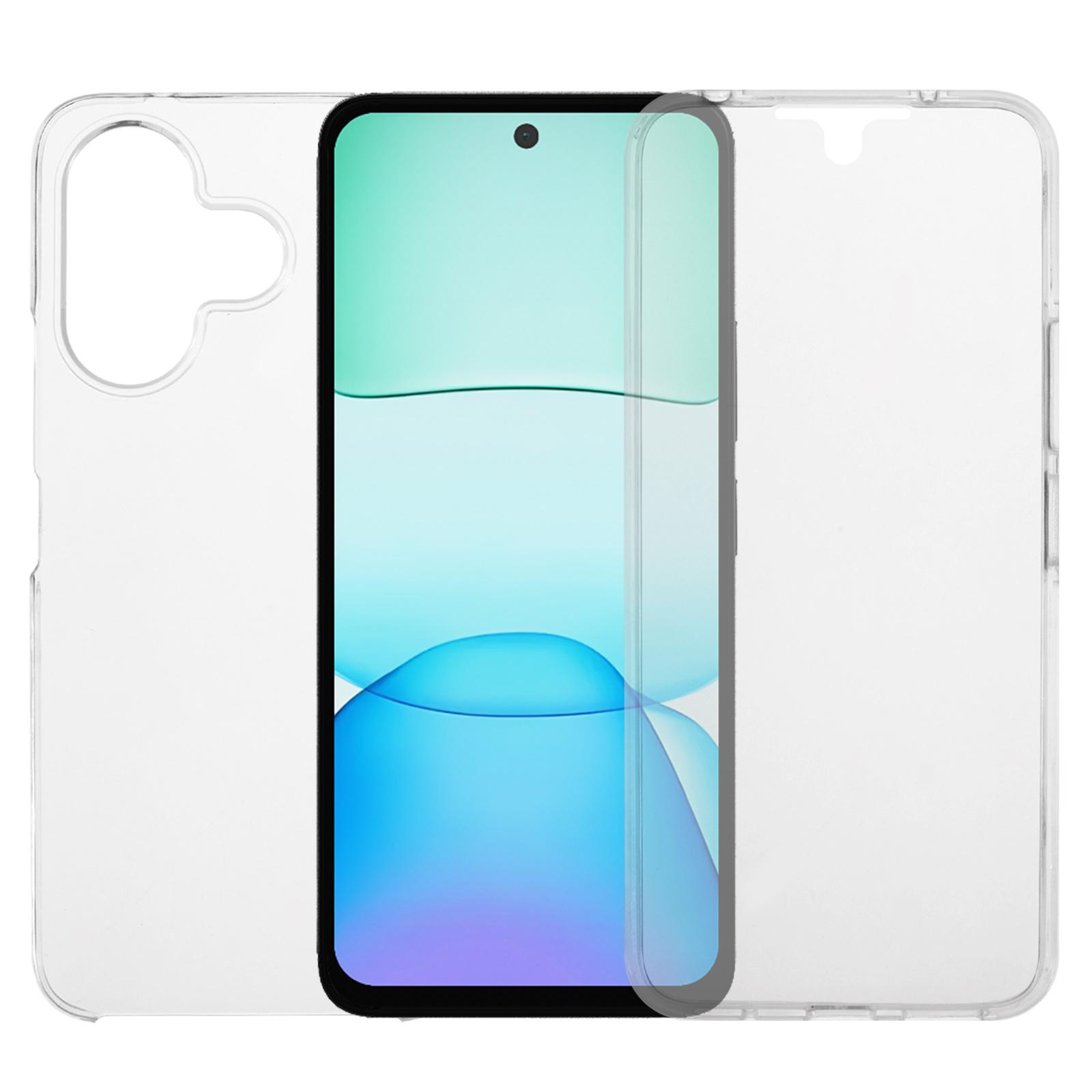 

For Xiaomi Redmi 13 5G/4G Case TPU Frame Clear Acrylic Back Phone Cover with PET Film A