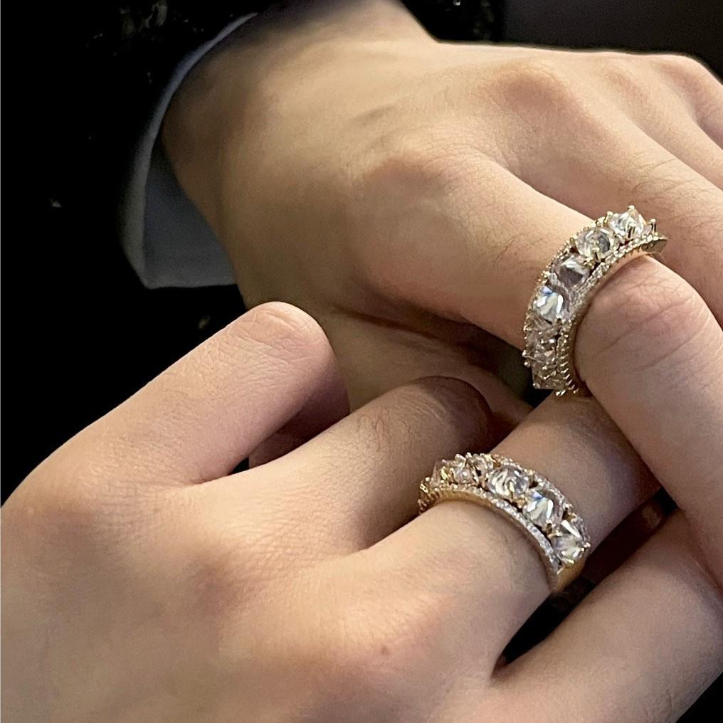 Super flash high-end sensation, niche opening ring, adjustable dreamy temperament, fashionable rings