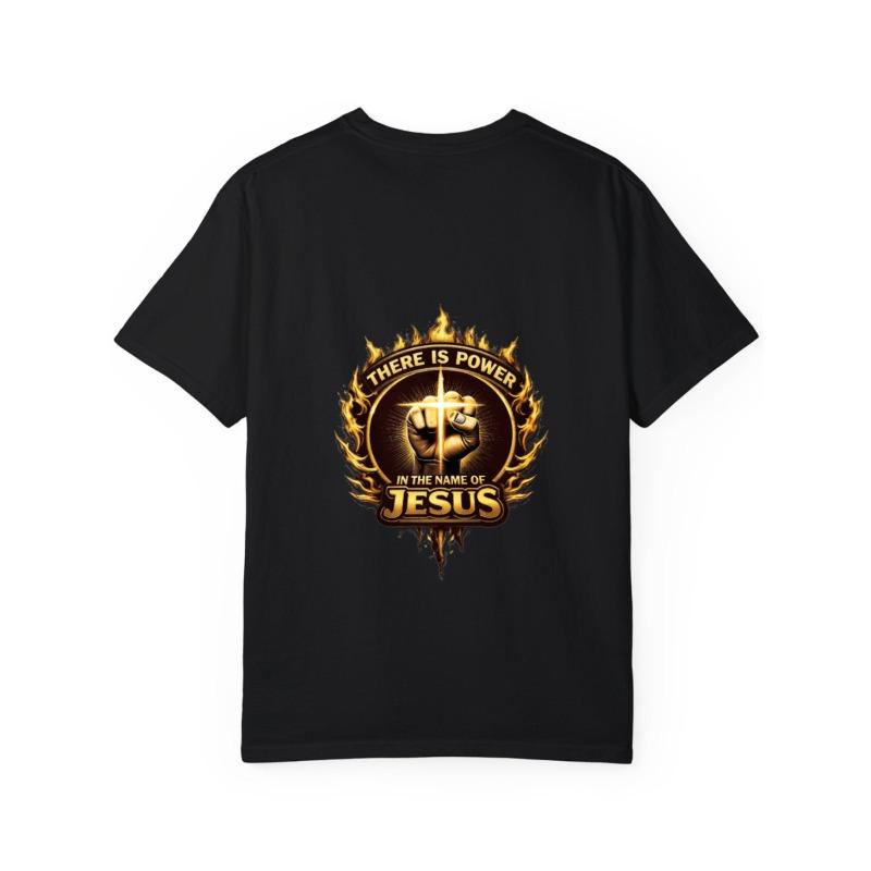 Herren Weißes T-Shirt mit Jesus-Faust-Design für Religiöse und Glaubensbasierte Anlässe