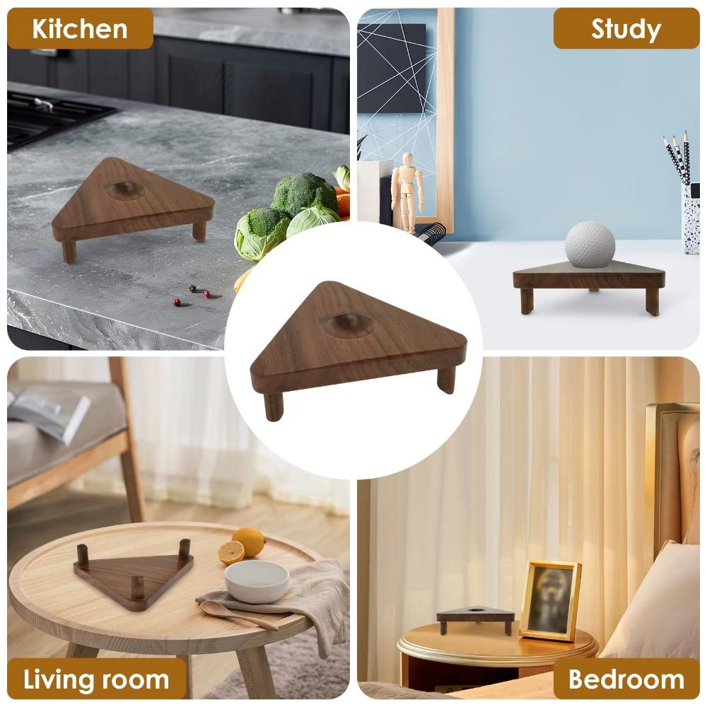 Wood Sports Ball Storage Racks Desktop Decorative Ball Display Holder  Rugby