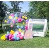 Cort gonflabil tip casă cu bule de grad comercial din PVC Cort tip balon cu bule transparent pentru exterior din PVC pentru Ziua de naștere, Petrecere, Festival, Nuntă