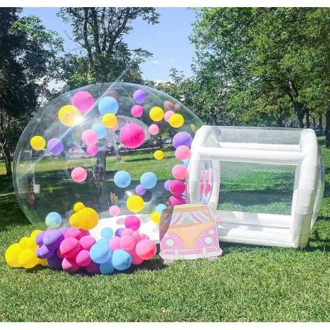 Casa a Bolle Gonfiabile 10FT/3m Materiale PVC Pallone Trasparente Tenda a Bolle Gonfiabile Casa Rimbalzante a Bolle Gonfiabile