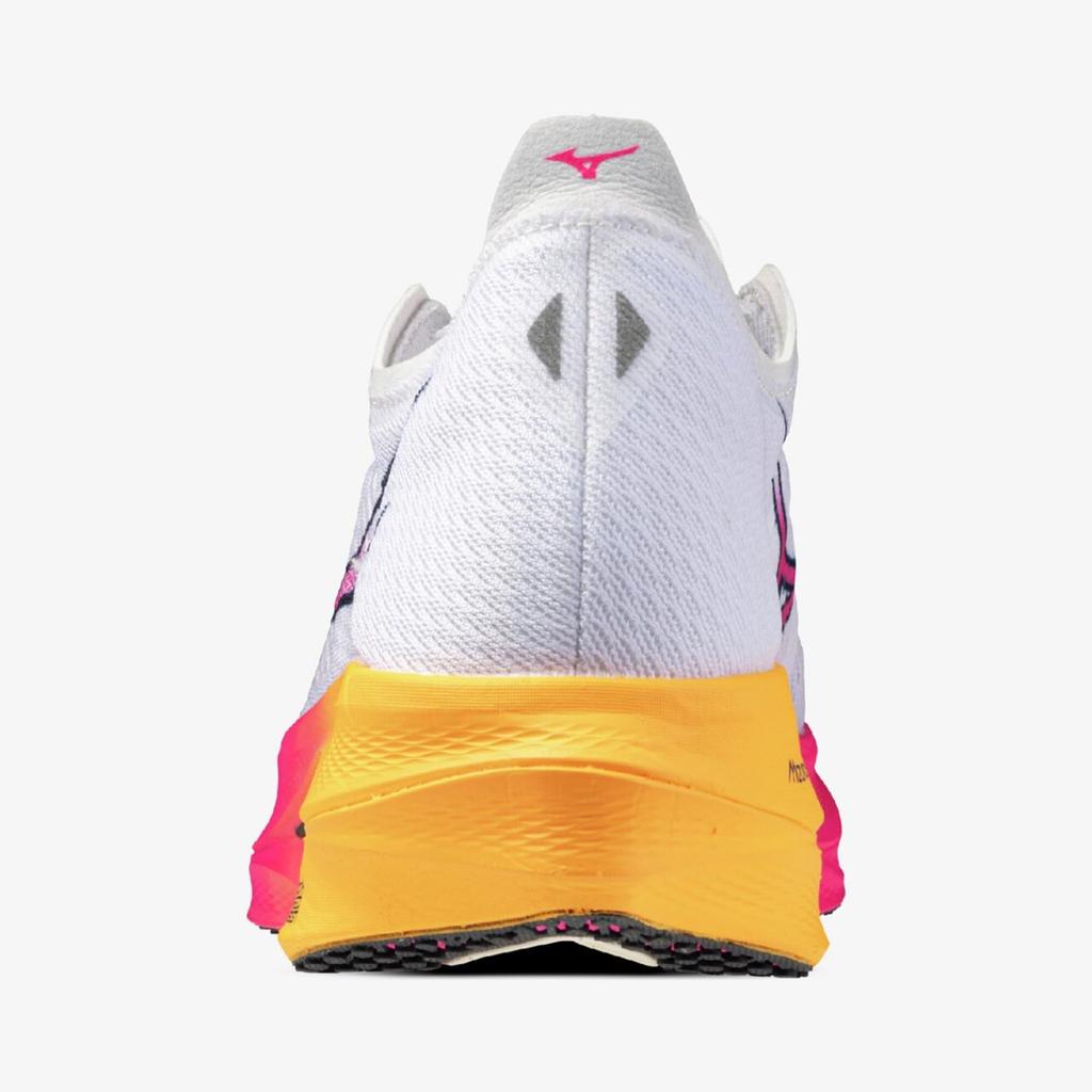 Mizuno Wave Rebellion Pro Low Running Size 2E Shoes, White/Pink/Orange, 26.5 cm,