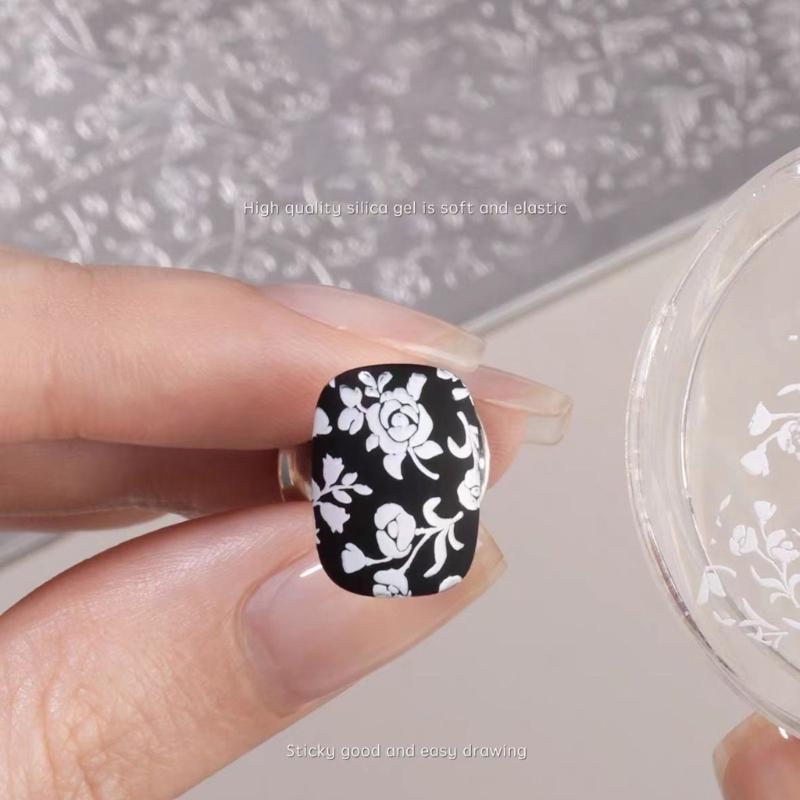 Multi Functional Nail Art Stamper Kit With Highly Elasticity Silicone For Precise Pattern Transfer