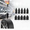 10pcs Car Tire Screw Nail Repair Tool Kit Rubber Vacuum Tire Nail Tire Plug Repair Kit Iron Plastic Black Essential Garage Tools