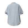 Men's Summer Casual Knitted Shirt Short Sleeve Striped Hawaiian Beach Top Fashionable Blouse