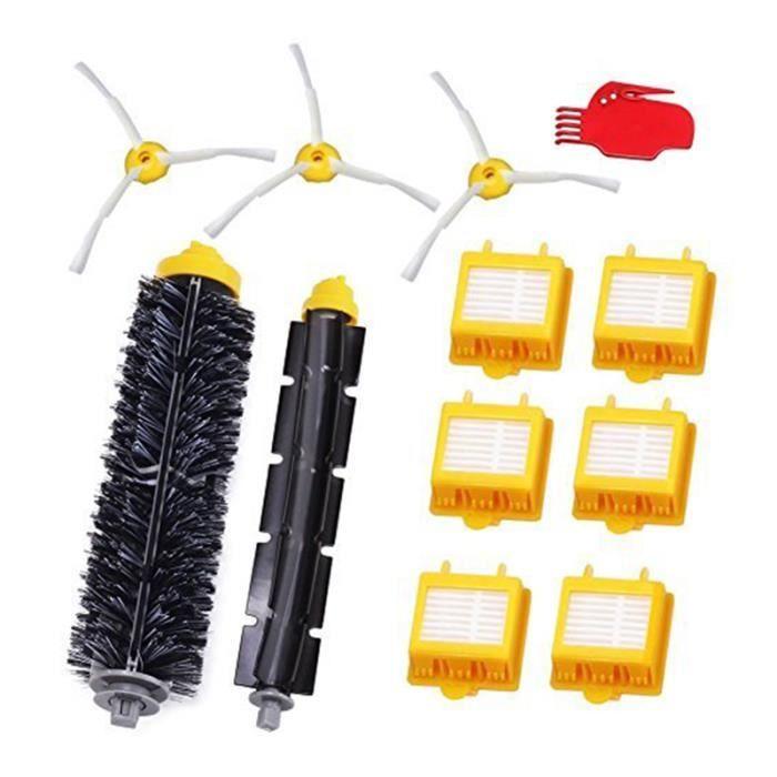 Accessoires - iRobot - Roomba 700 - Jeu de Filtres - 12 Pièces - Jaune
