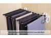 Side-Mounted Pull-Out Telescopic Trouser Rack with 10 Rods for Walk-In Closets
