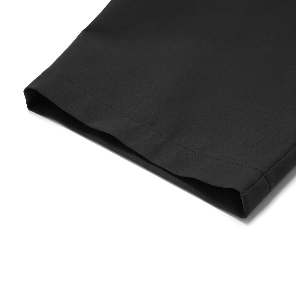 Li Ning Fitness Series Solid Color Casual Elastic Straight Leg Knit Sports Pants Men Bottoms Black AYKU595-1