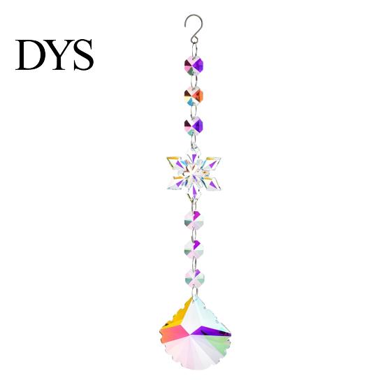 Decorative Balcony Suncatchers Faux Crystal Sun Catcher, Hanging Prism Suncatcher, Snowflake Rainbow Maker Pendant Decor for Home Window, Christmas