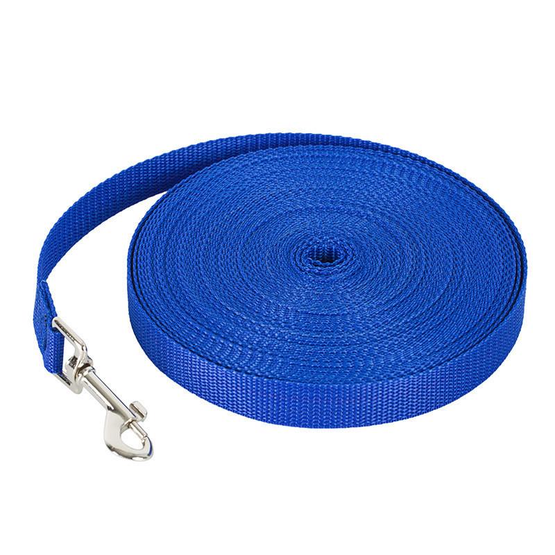 Cotton Tape Pet Leash With Solid Color Design Suitable For Walking Dog Daily Use