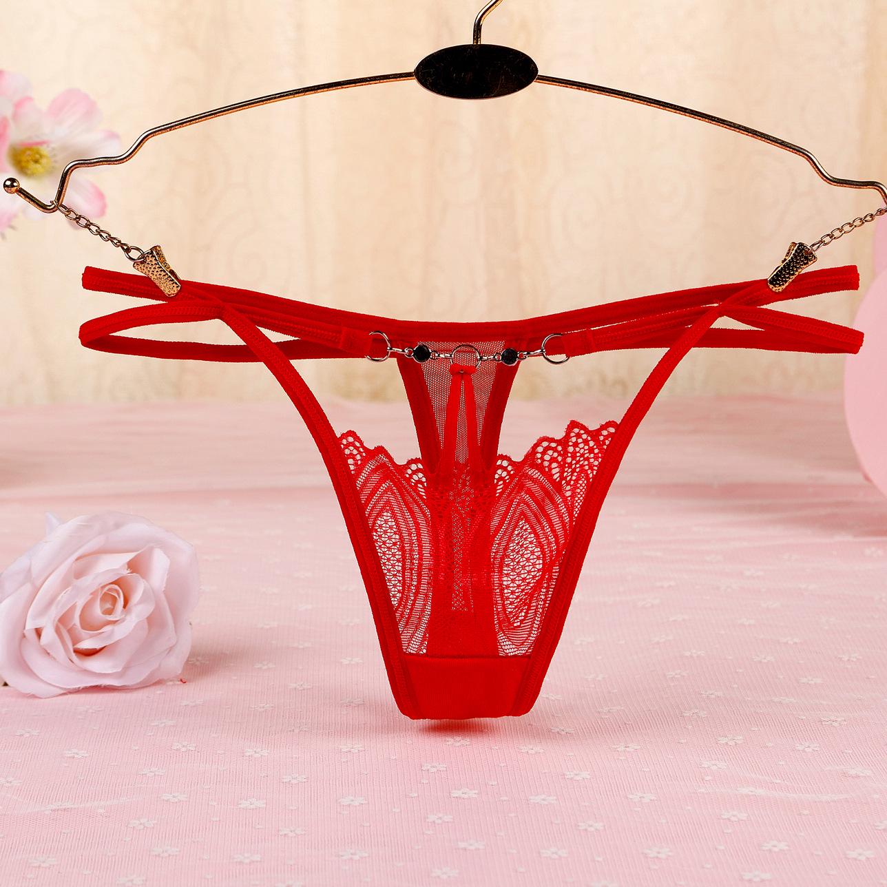 Женское кружевное сексуальное нижнее белье-стринги (Стиль 5043) One Size