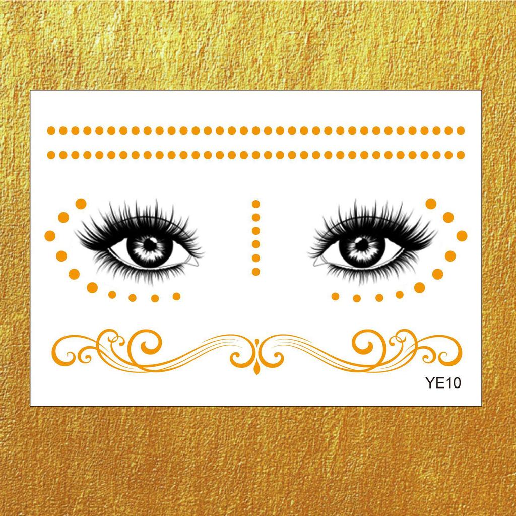 New Style Waterproof & Sweatproof Face Tattoo Stickers for Makeup