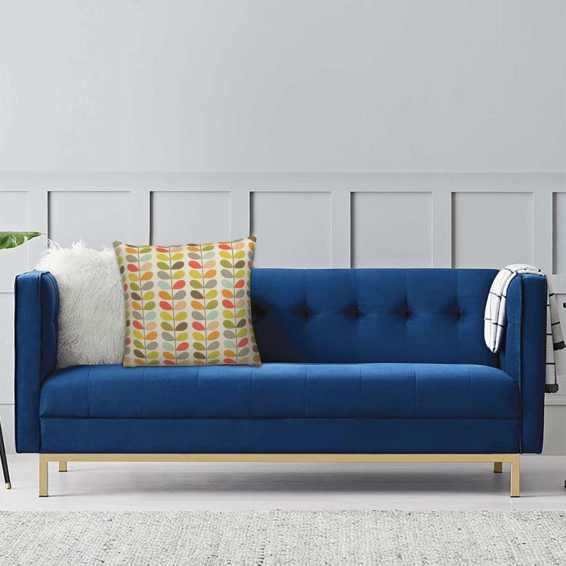 Custom Fashion Orla Kiely Cushion Covers 45X45Cm Velvet Scandinavian Flowers Multi Stem Throw Pillow For Sofa Square Pillowcase