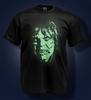 Halloween 100% Bawełna Koszulka Męska Top - Egzorcysta - Świecąca w Ciemności - Linda Blair Vintage Horror