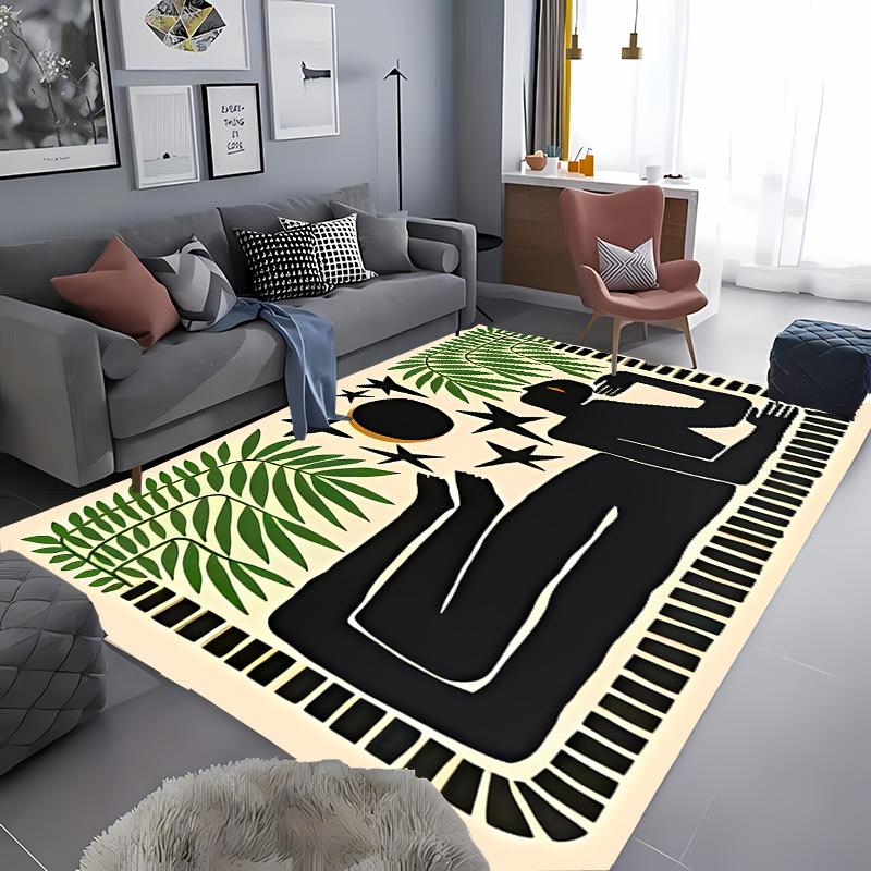 Classic Vintage Art Ancient Egypt Colorful Abstract Animal Area Rugs for Living Room Bedroom SofaDoormat Decor,Kids Non-slip Mat
