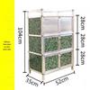 Vintage Cupboard: Floor-Standing Kitchen Cabinet with Shelving and Doors for Dishes and Utensils Storage