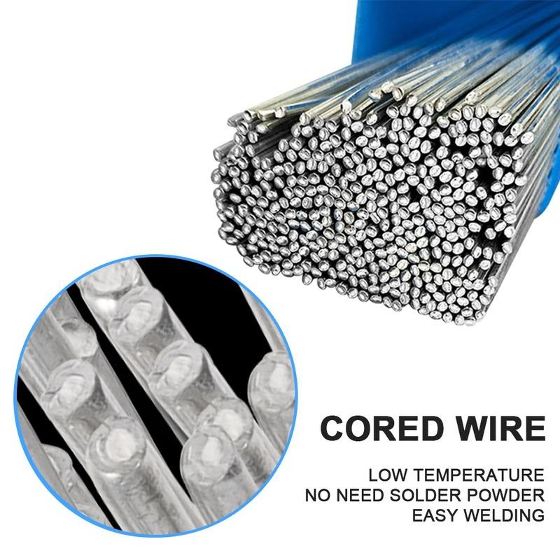 10/20Pcs Aluminum Welding Wire Solid Core Easy Melt Indust Aluminum Weld Bars Low Temperature Welding Rods Repair for Soldering Bicycle Locomotive