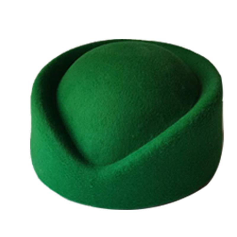 Boina Sombreros Auxiliar de Vuelo Azafata Sombrero de Aspecto Vintage Uniforme Azafata Sombrero Pillbox Sombrero de Gota