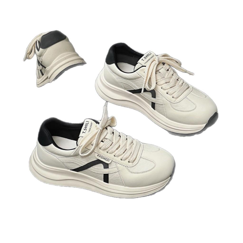 2025 early autumn new platform white shoes women's versatile casual shoes ins tide niche design sense Korean version fashion