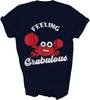 MIRABOZZI Feeling Crabulous Crab Lovers Lobster Seafood Fan Vintage Unisex Shirt Gift Women Men
