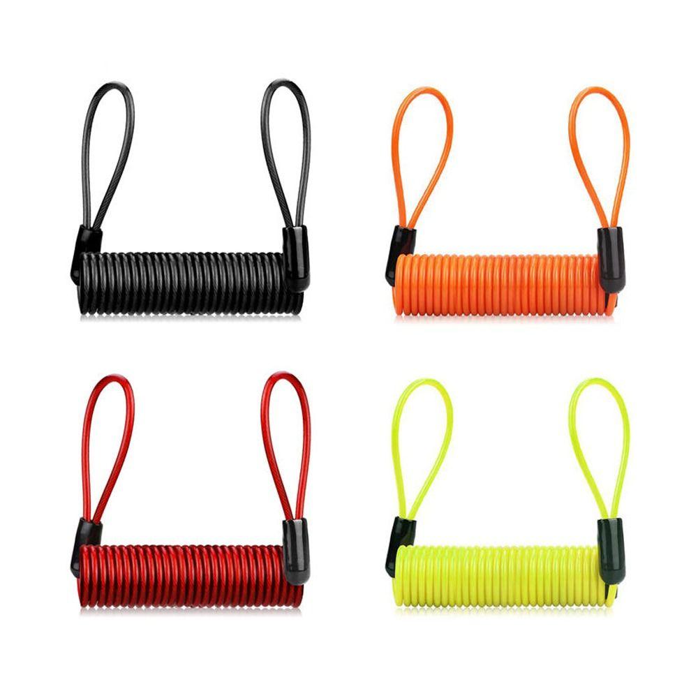 Waterproof Lock Anti-Theft Rope PVC+Steel Wire Disc Lock Spring Cable  Vehicle