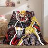 Death Note Ghost Story Luxury Flannel Lightweight Blanket Home Decor Sofa Bed Travel Cover Family Gift LXRa29