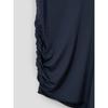 Anggae Super Slim Jersey Unbalance Mini Dress Navy