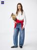 Gu Barrel Leg Jeans