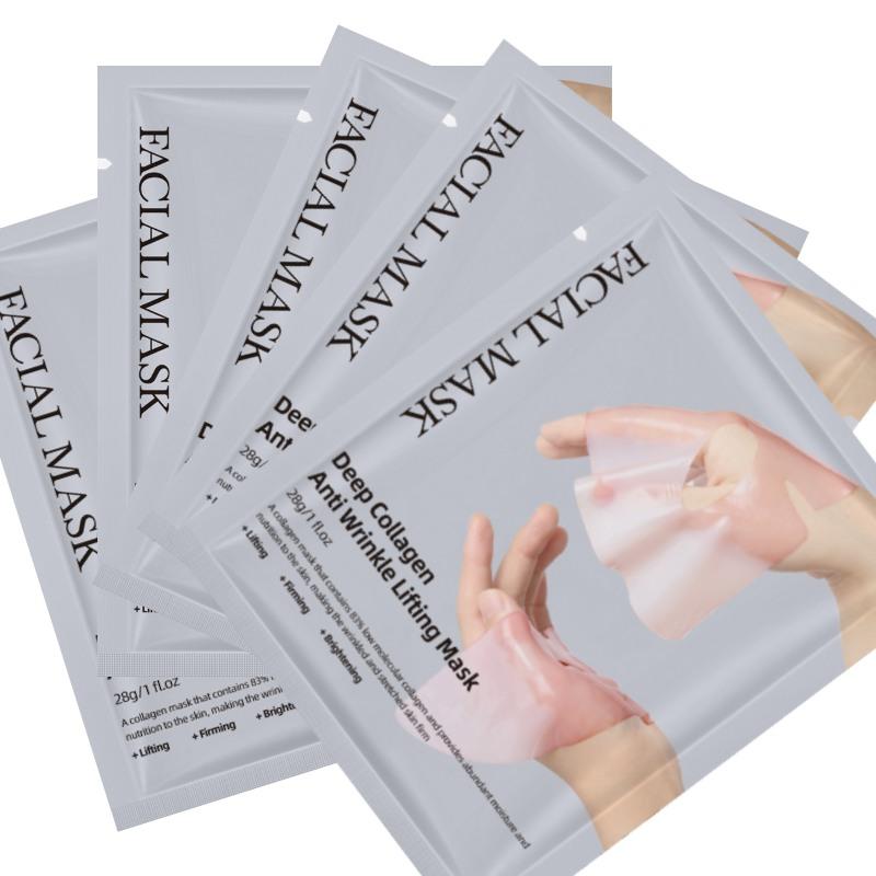1 pièce/3 pièces/5 pièces Masque Facial Liftant Anti-Rides Collagène Profond Hydratant Soin de la Peau