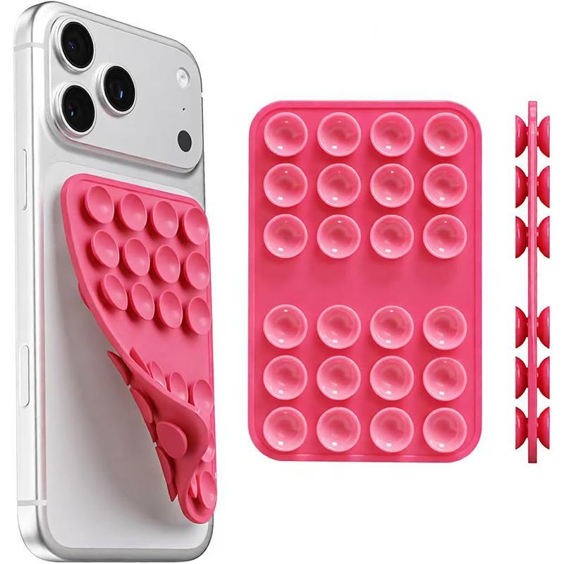 Multicolor Double Sided Silicone Suction Cup Pad Strong Adhesive Grip Reusable Washable Mat for Phone Car Desktop