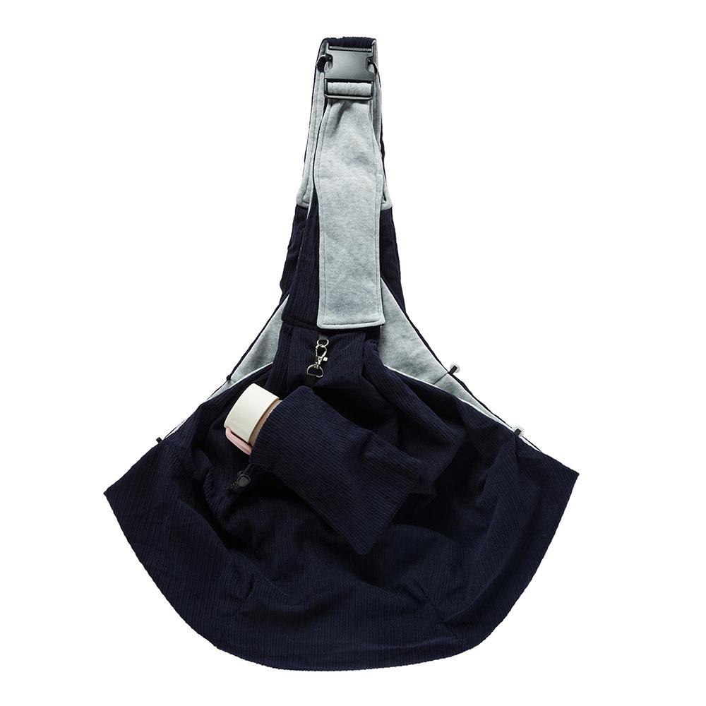 Large Capacity Pet Sling Bag Soft Breathable Portable Crossbody Shoulder Carrier Hand‑free Travel Bag for Small Cat Dog Outdoor Walking Trip Supplies