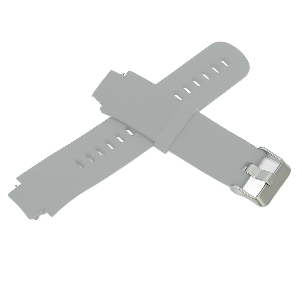 Smartwatch Replacement Band Silicone Watch Wrist Strap Single Color for Amazfit Verge 3Gray
