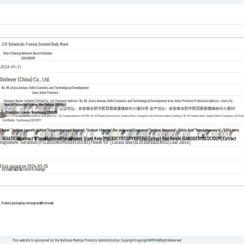 LUX Bath & Body Care Gift Set