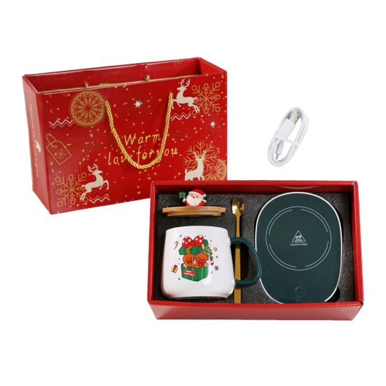 

Подогреватель для кофейной чашки с набором кружек Электрический подогреватель для кофе Керамический кофе USB D