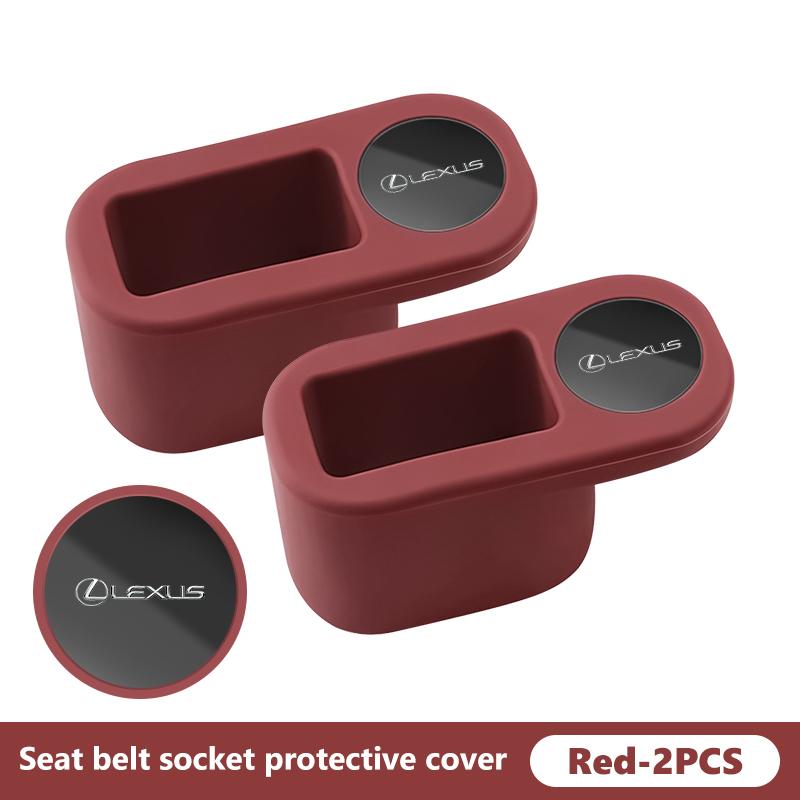 For Lexus TPE Car Seat Belt Socket Protective Cover Interior Accessories IS350 ES350 IS250 IS460 IS220h IS300 LX570 UX250h