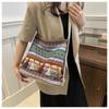 Vintage Women's Bag Tassel Ethnic Handwoven Crossbody for Lady Bag Hippie Sling Shoulder Bags for Ladies Handbag