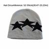 Pullover Style Warm Knit Hat Windproof Pentagram Beanie Hat Niche Beanies  Skating Camping Hiking