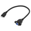 Xiwai Micro USB USB Female To USB Male Extension Supports Data and Cameras 3.0 Cable, 3.0 Type-B 3.0 Micro-B Cord, 5Gbps, 30cm, Disks, SSDs,