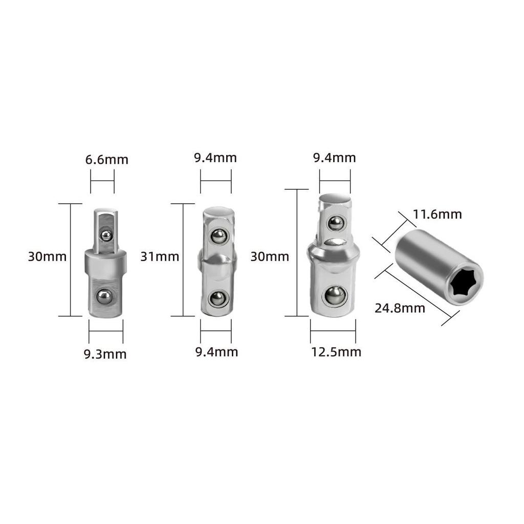Yunbei 2-in-1 Ratchet Extension Wrench Set for Tight Spaces