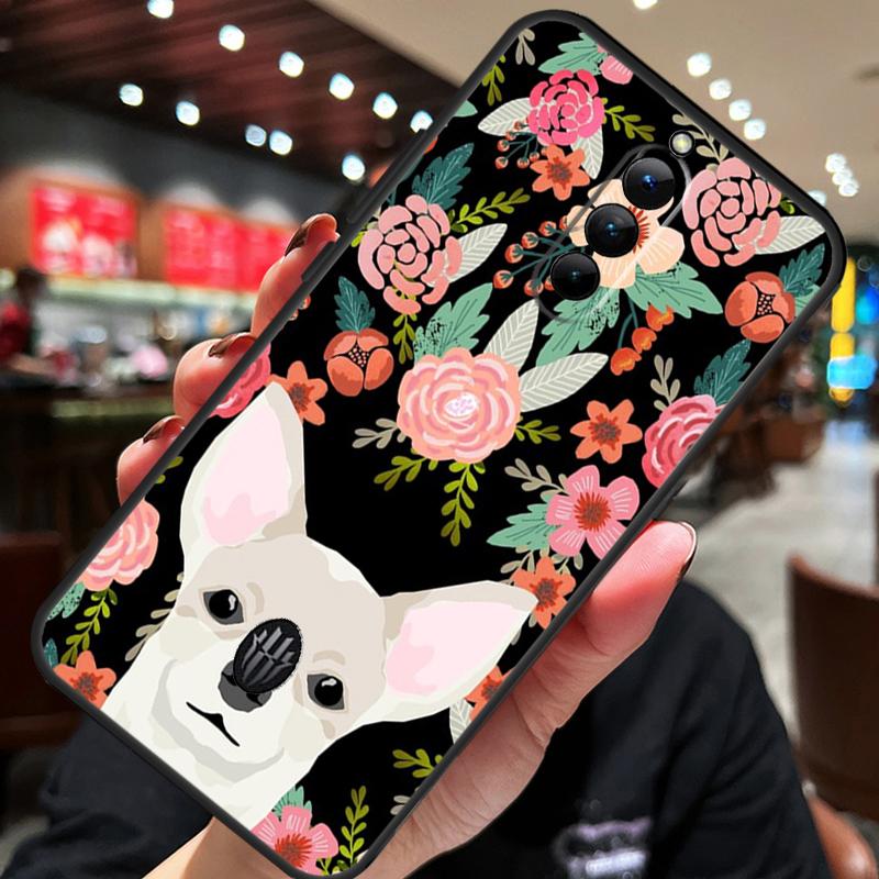 Chihuahua Face Floral Dog Case For ZTE Nubia Red Magic 10S 10 8 9 8S 9S 11 Pro Plus 5G 6R 6 7 6S 7S Pro 10 Air Cover