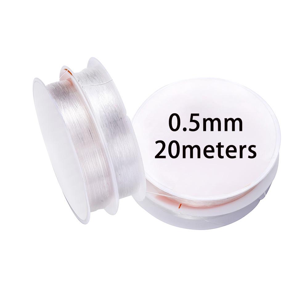 0.4-1.0mm Elastic Cord Beading Thread Stretch String Fibre Crafting Line For Jewelry Making DIY Seed Beads Pony Beads Bracelets