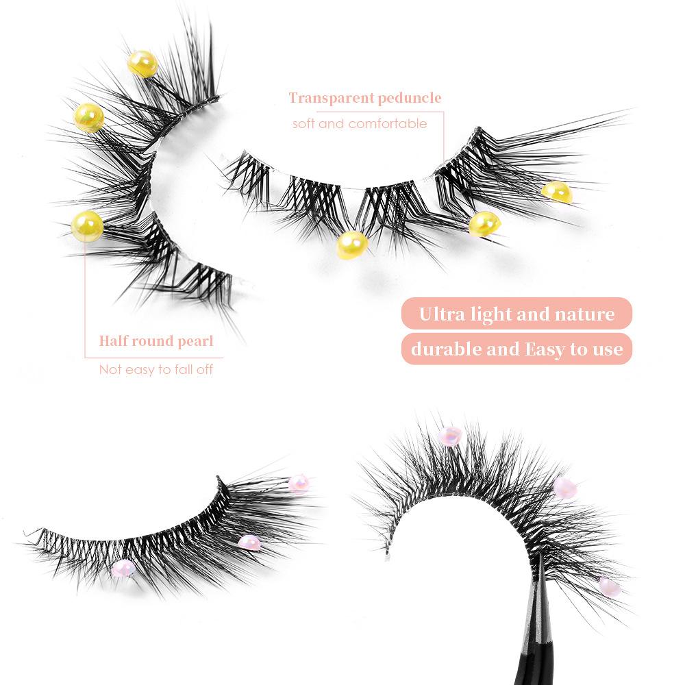 Transparent Stem False Eyelashes 5 Pairs Of Stage Decoration Eyelashes Eyelashes