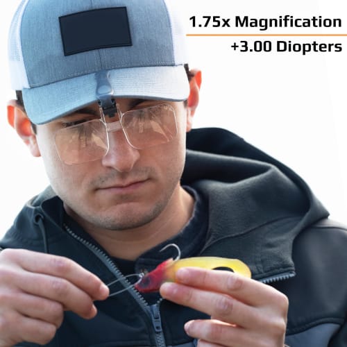 Carson 1.75x Hat Clip-on Magnifier, +3.00 Degree Diopter, CARSON-VM-10